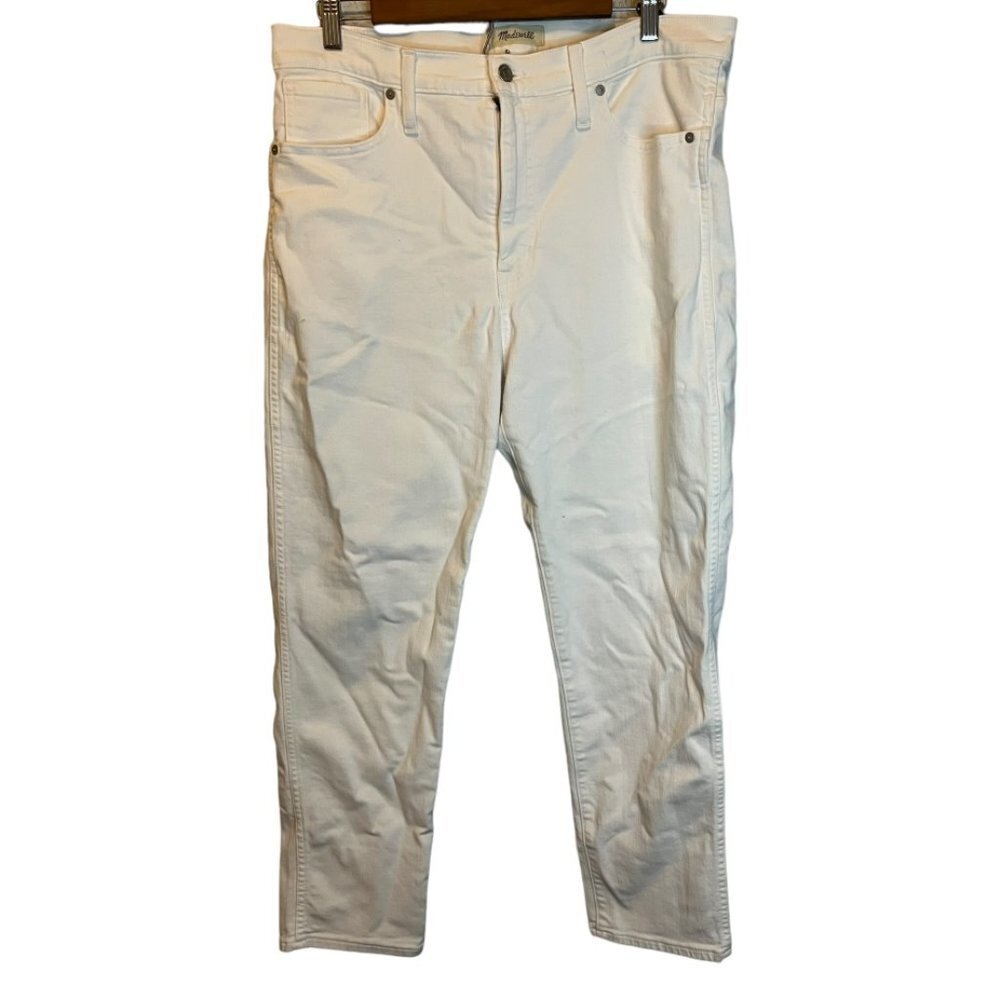 Madewell Jeans Women's Size 32 Stovepipe Skinny White